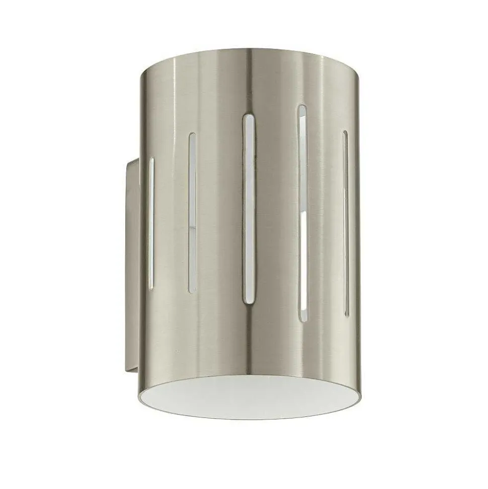 Applique Murale Eglo Madras Chrome, Acier Inoxydable, Nickel Mat, 1 Lumiere