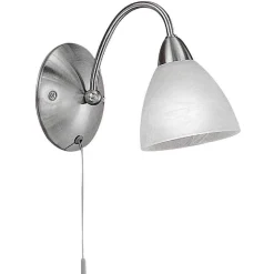 Applique Murale Eglo Pasto Nickel Mat, 1 Lumiere