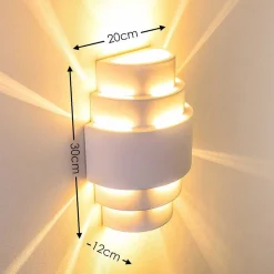 Applique Murale Handan Blanc, 1 Lumiere