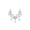 Applique Murale Ideal Lux Negresco Chrome, Aspect Cristal, 2 Lumieres