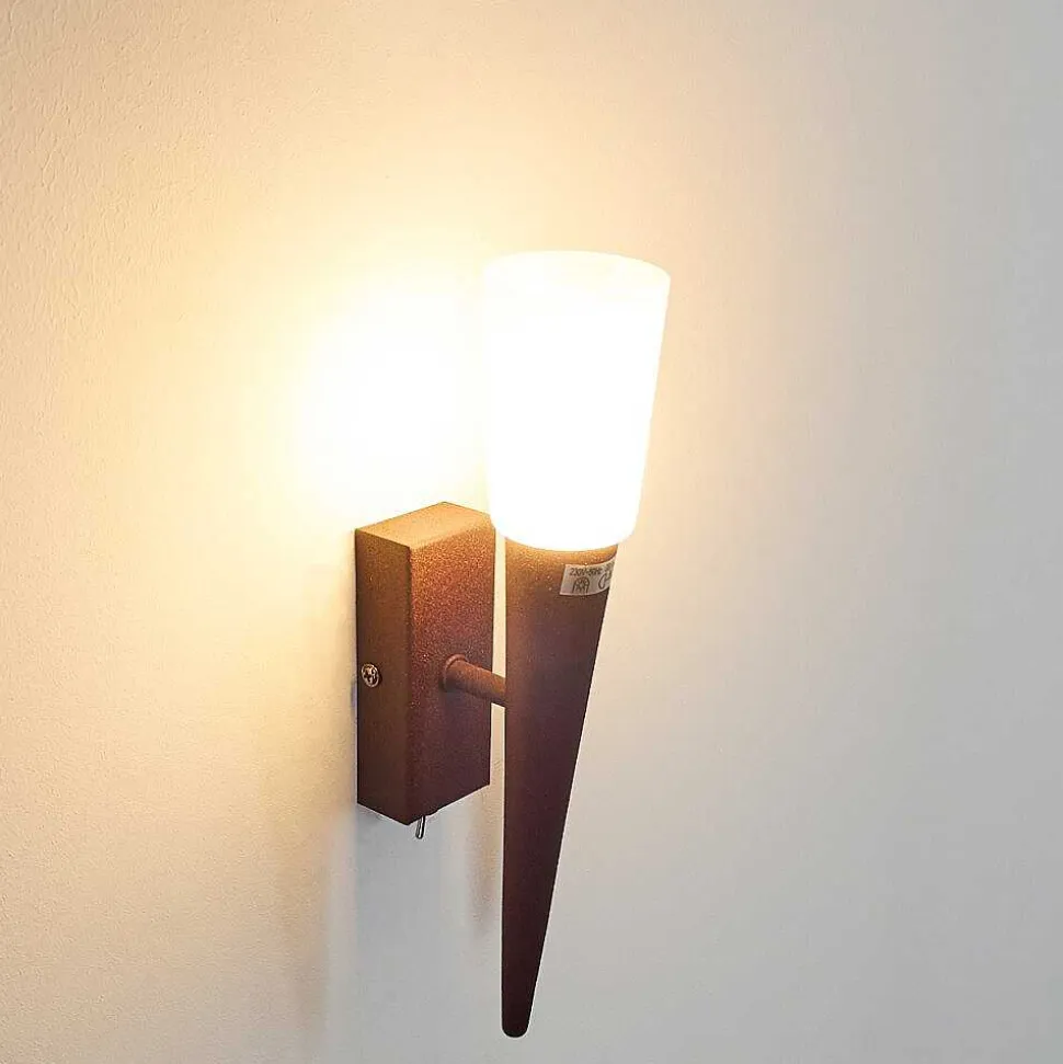 Applique Murale Kundi Rouille, 1 Lumiere