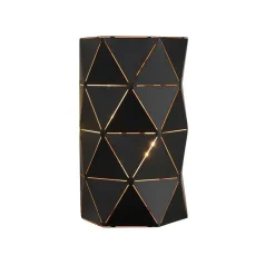 Applique Murale Lucide Otona Noir, 2 Lumieres