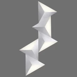 Applique Murale Paul Neuhaus Q-Tetra Led Aluminium, 5 Lumieres, Telecommandes, Changeur De Couleurs