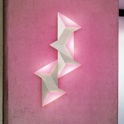 Applique Murale Paul Neuhaus Q-Tetra Led Aluminium, 5 Lumieres, Telecommandes, Changeur De Couleurs
