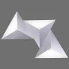 Applique Murale Paul Neuhaus Q-Tetra Led Aluminium, 3 Lumieres, Telecommandes, Changeur De Couleurs