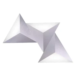 Applique Murale Paul Neuhaus Q-Tetra Led Aluminium, 3 Lumieres, Telecommandes, Changeur De Couleurs