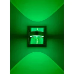 Applique Murale Paul Neuhaus Q-Mia Led Argente, 2 Lumieres, Telecommandes, Changeur De Couleurs