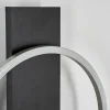 Applique Murale Pompu Led Noir, 1 Lumiere