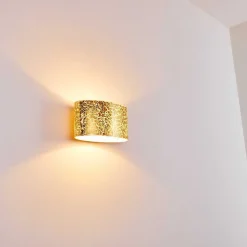 Applique Murale Rapar Chrome, Or, 1 Lumiere