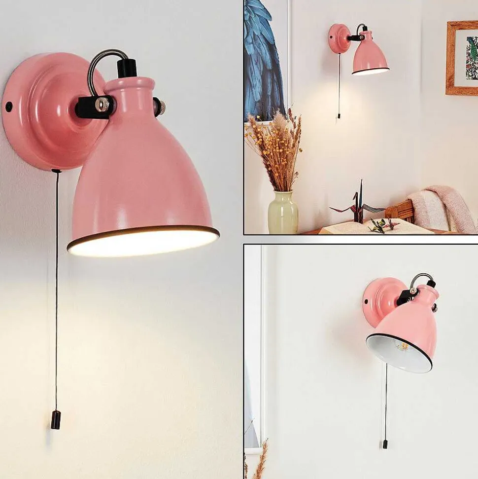 Applique Murale Selki Rose, Noir, 1 Lumiere