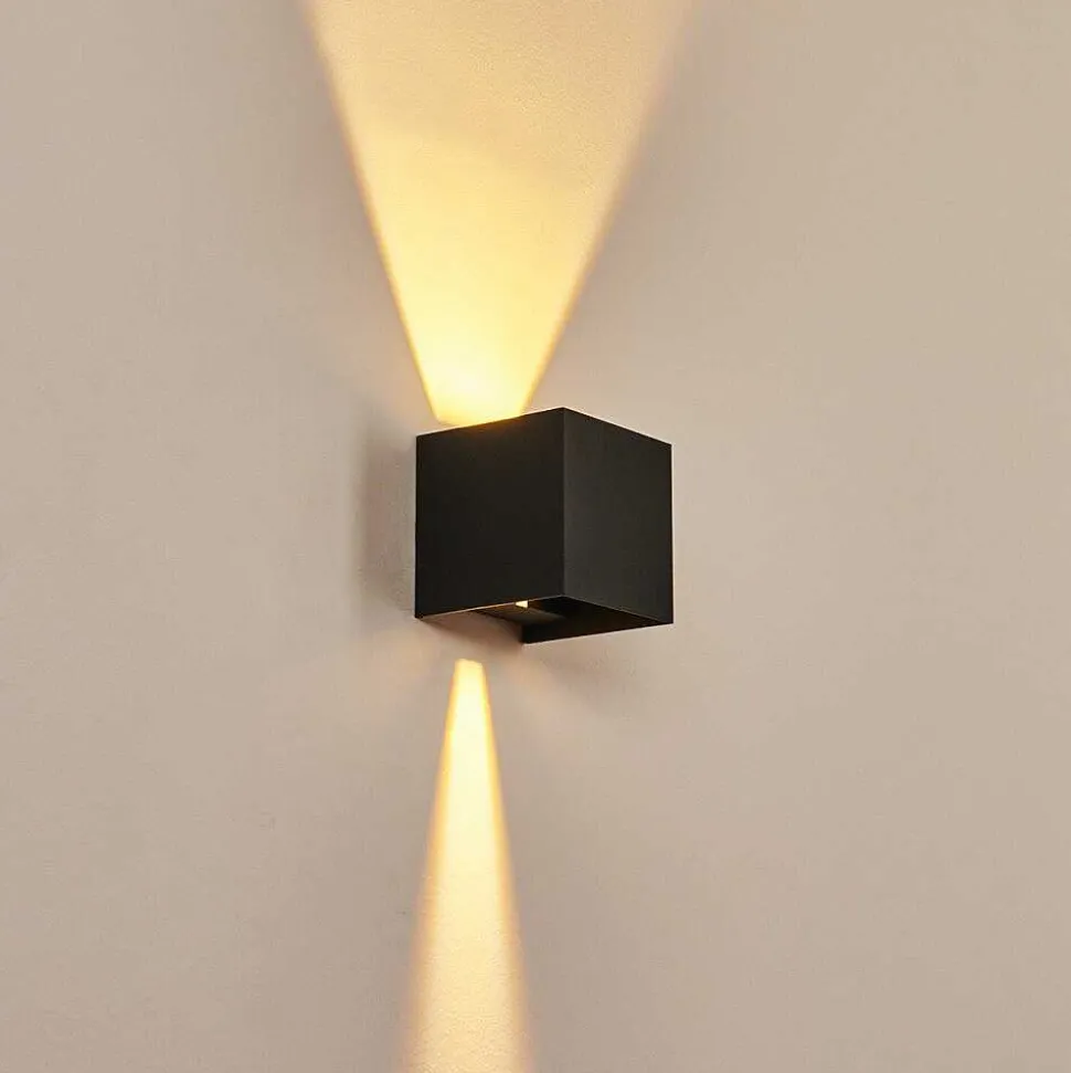 Applique Murale Strandaa Led Noir, 2 Lumieres