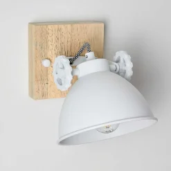 Applique Murale Svanfolk Brun, Blanc, 1 Lumiere