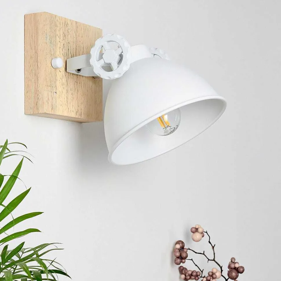 Applique Murale Svanfolk Brun, Blanc, 1 Lumiere