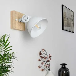 Applique Murale Svanfolk Brun, Blanc, 1 Lumiere