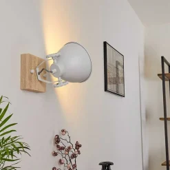 Applique Murale Svanfolk Brun, Blanc, 1 Lumiere
