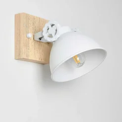 Applique Murale Svanfolk Brun, Blanc, 1 Lumiere