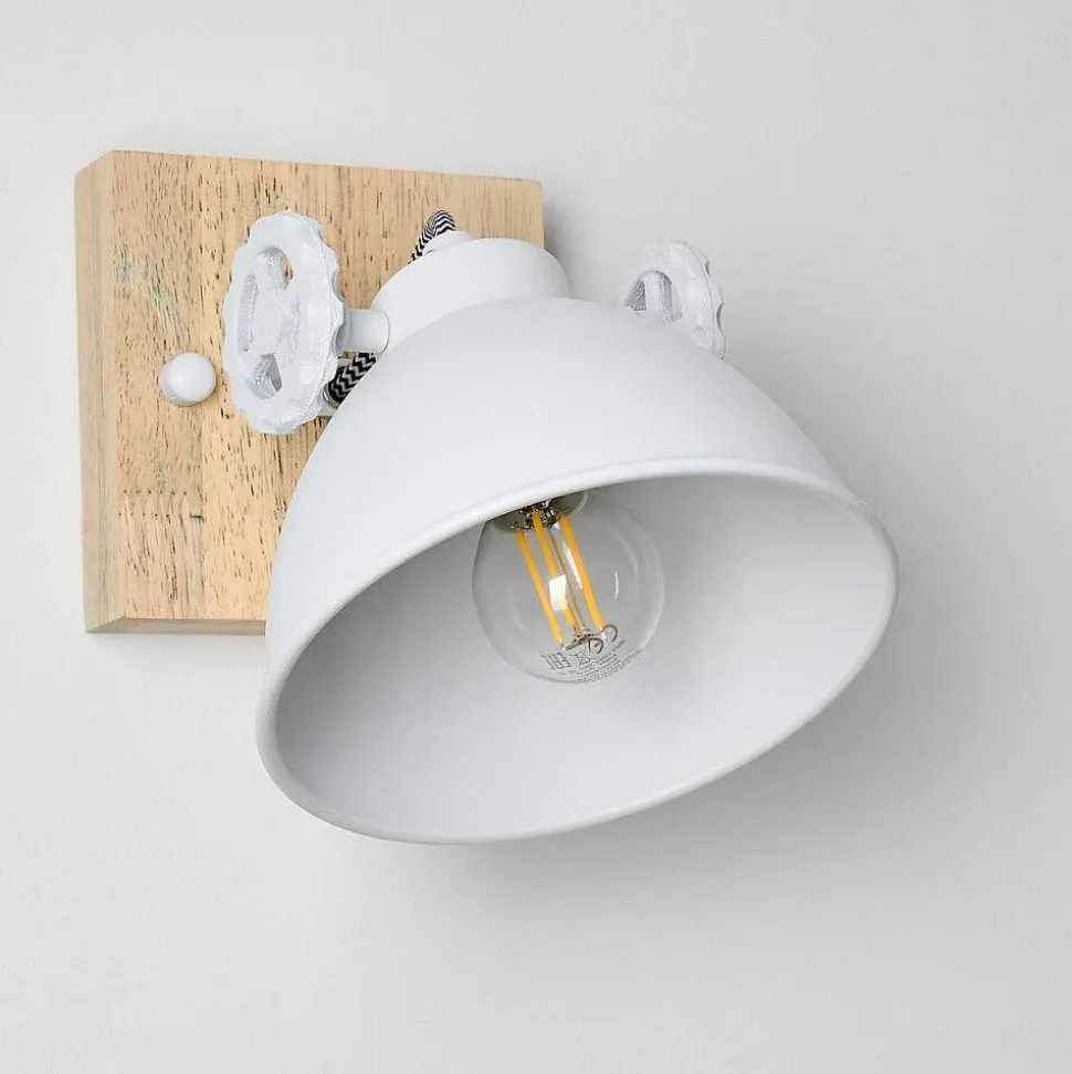 Applique Murale Svanfolk Brun, Blanc, 1 Lumiere