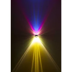 Applique Murale Top-Light Pukwall Led Noir, 2 Lumieres