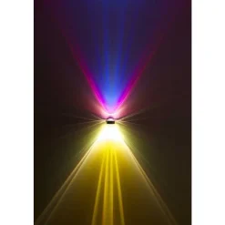 Applique Murale Top-Light Pukwall Led Noir, 2 Lumieres