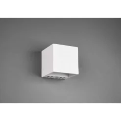 Applique Murale Trio Figo Led Blanc, 1 Lumiere, Telecommandes, Changeur De Couleurs