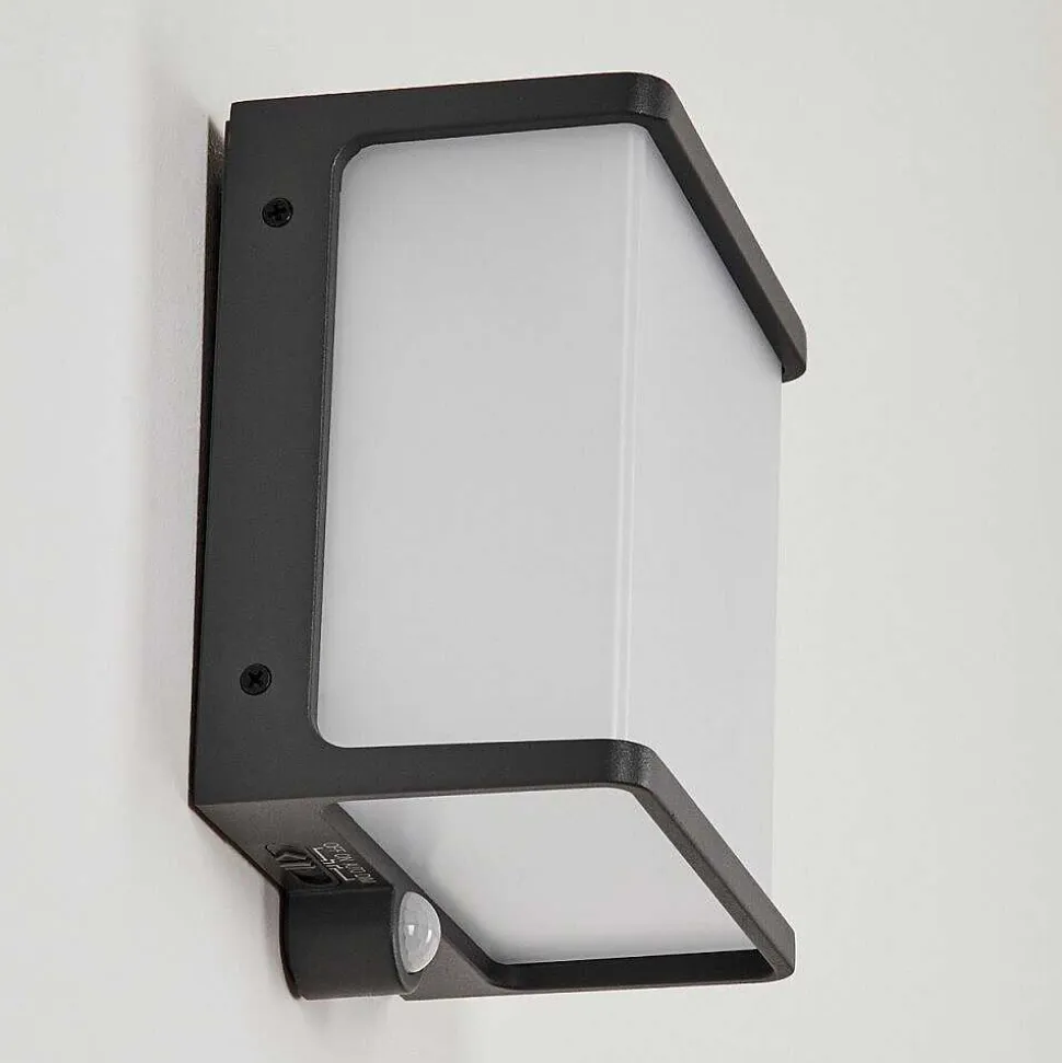 Applique Solaire Burseryd Led Noir, 1 Lumiere, Detecteur De Mouvement