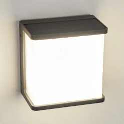 Applique Solaire Burseryd Led Noir, 1 Lumiere, Detecteur De Mouvement