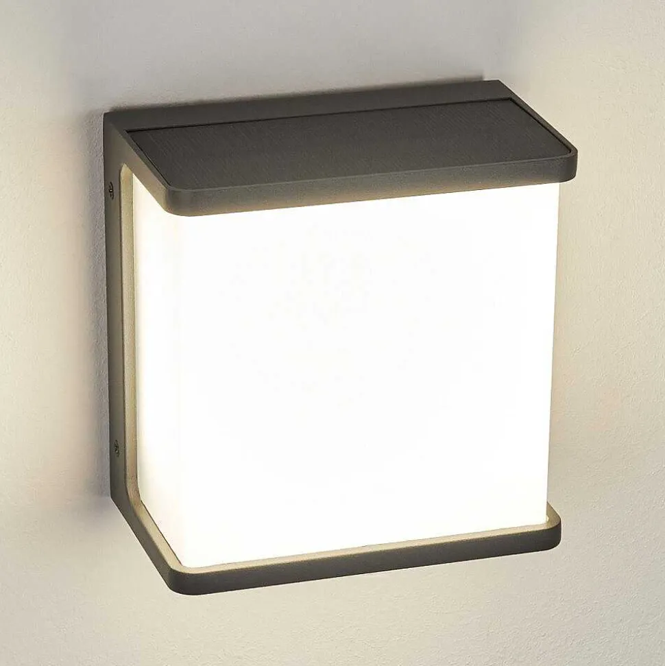 Applique Solaire Burseryd Led Noir, 1 Lumiere, Detecteur De Mouvement