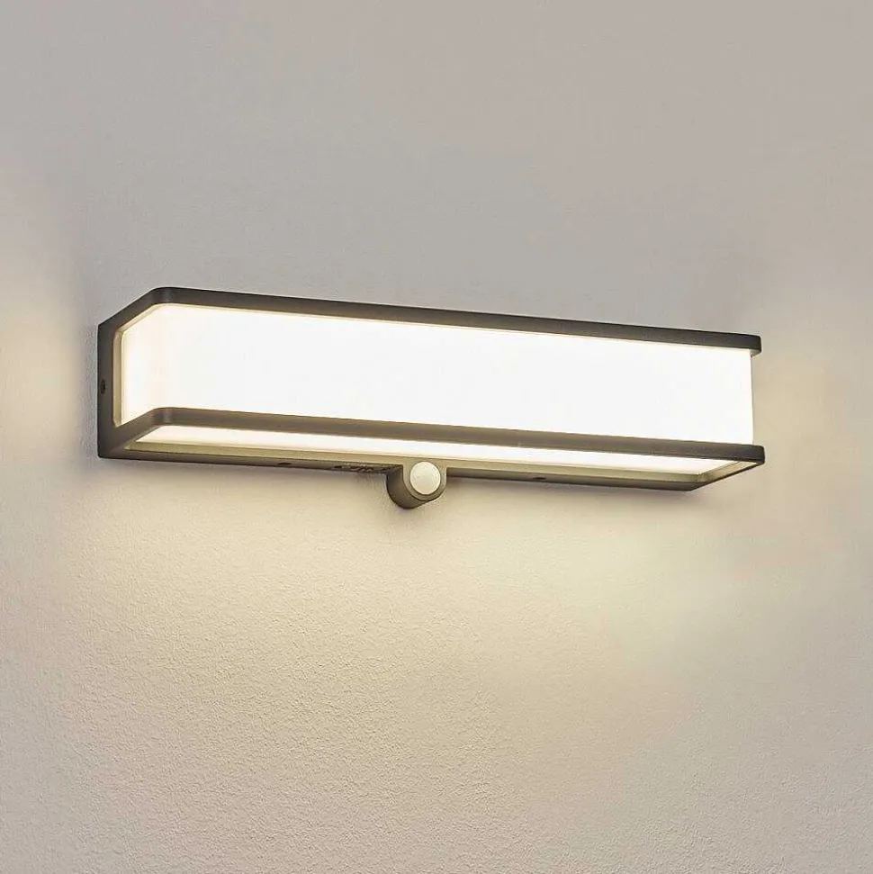 Applique Solaire Burseryd Led Anthracite, 1 Lumiere, Detecteur De Mouvement