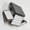 Applique Solaire Estampes Led Anthracite, 1 Lumiere, Detecteur De Mouvement