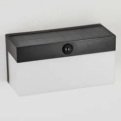 Applique Solaire Malalhue Led Noir, 1 Lumiere, Detecteur De Mouvement