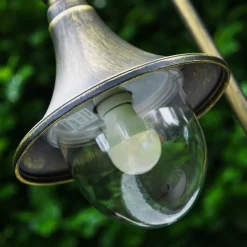 Borne D'Éclairage Elgin Noir Dore, 1 Lumiere