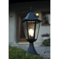 Borne D'Éclairage Lutec Bristol Noir, 1 Lumiere