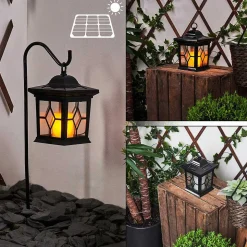 Borne Lumineuse Alavas Led Noir, 1 Lumiere