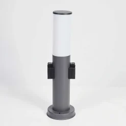 Borne Lumineuse Caserta Anthracite, 1 Lumiere