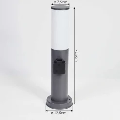 Borne Lumineuse Caserta Anthracite, 1 Lumiere