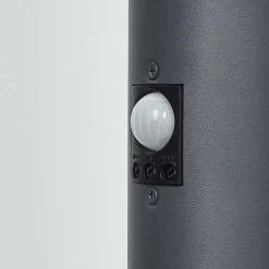 Borne Lumineuse Caserta Anthracite, 1 Lumiere, Detecteur De Mouvement