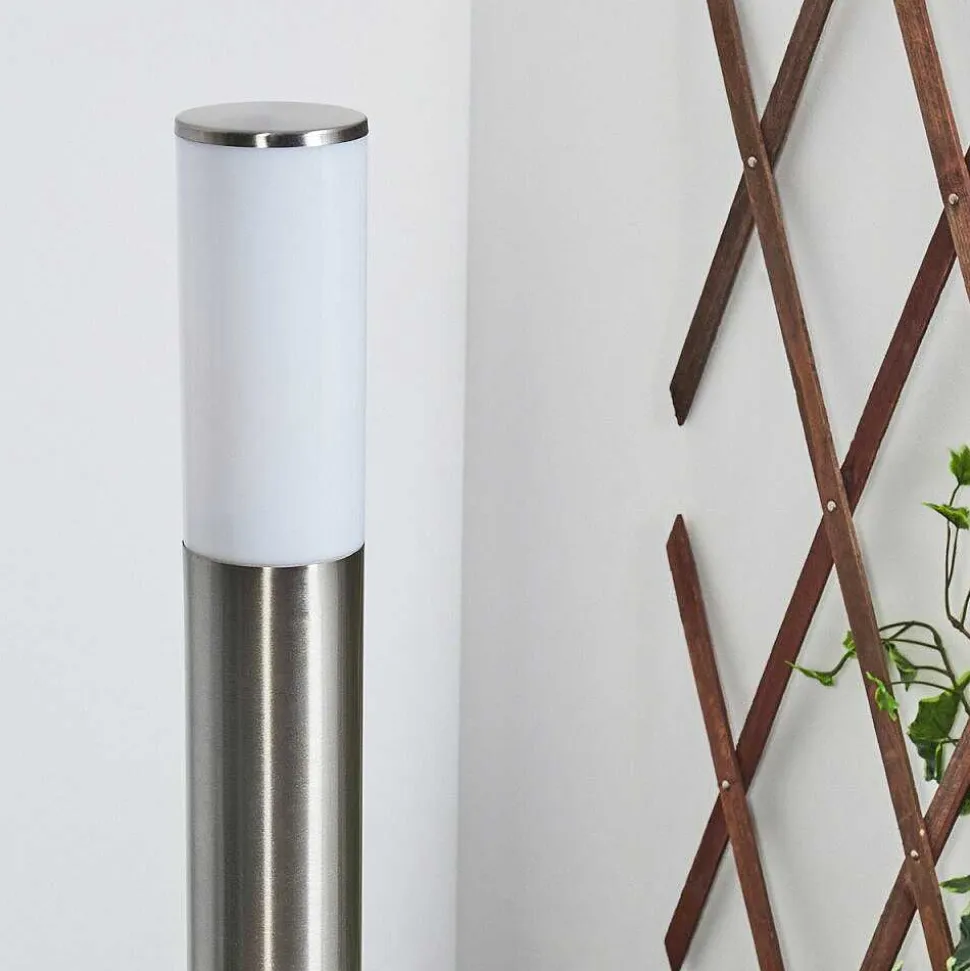 Borne Lumineuse Caserta Nickel Mat, 1 Lumiere