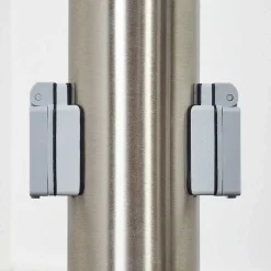Borne Lumineuse Caserta Nickel Mat, 1 Lumiere