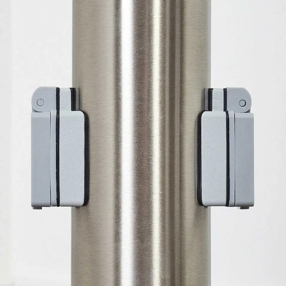 Borne Lumineuse Caserta Nickel Mat, 1 Lumiere