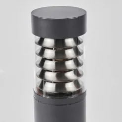 Borne Lumineuse Dakar Anthracite, 1 Lumiere, Detecteur De Mouvement