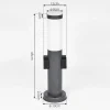 Borne Lumineuse Gaborone Anthracite, 1 Lumiere