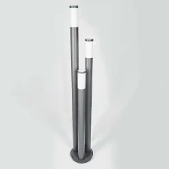 Borne Lumineuse Gaborone Anthracite, 3 Lumieres
