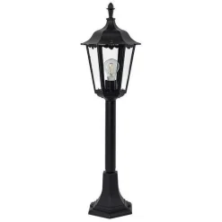 Borne Lumineuse Ks Verlichting Ancona Noir, 1 Lumiere