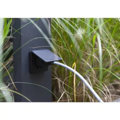 Borne Lumineuse Lutec Cuba Led Anthracite, 1 Lumiere