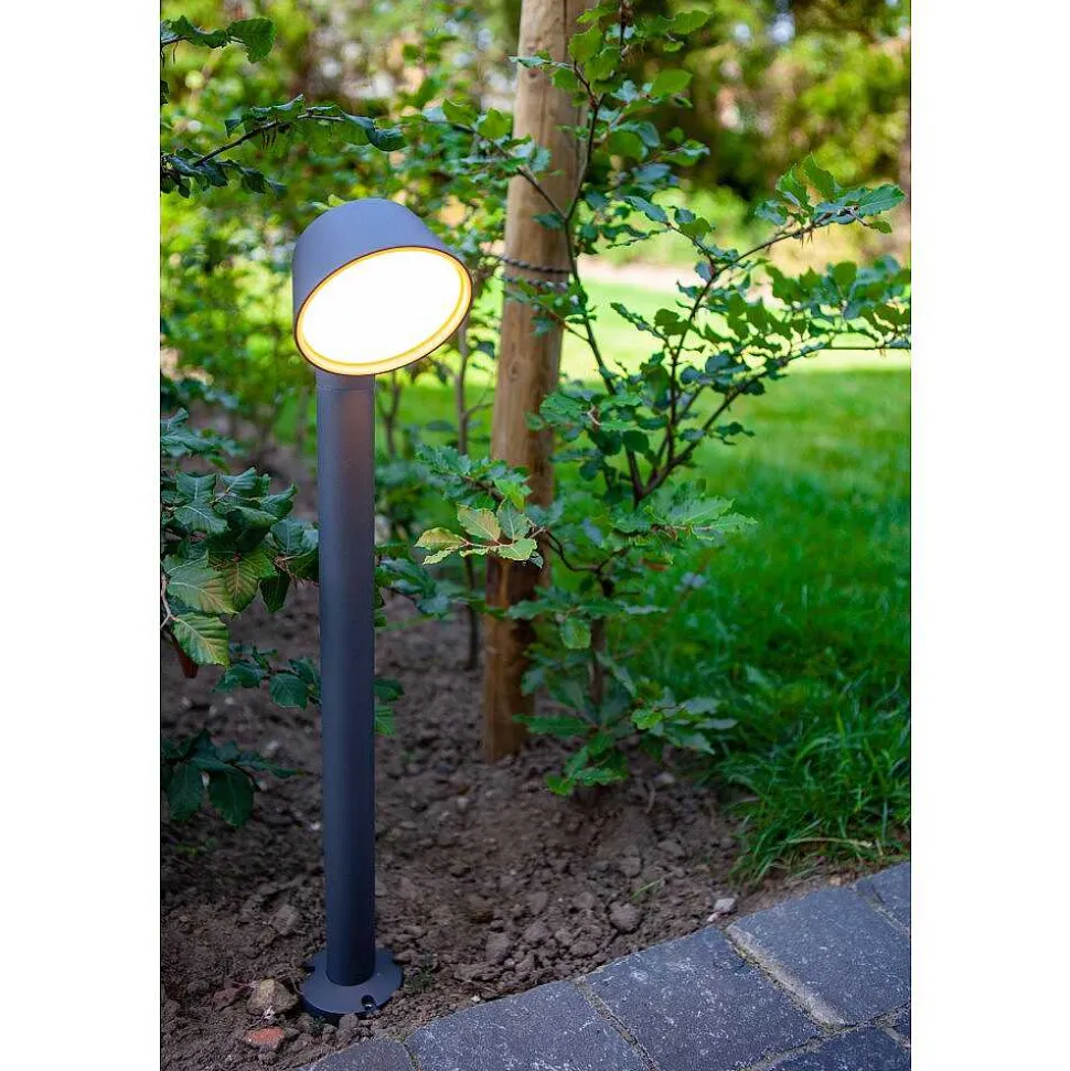 Borne Lumineuse Lutec Dakota Led Anthracite, 1 Lumiere