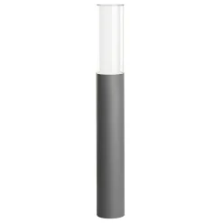Borne Lumineuse Lutec Dropa Led Anthracite, 1 Lumiere, Changeur De Couleurs