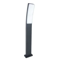 Borne Lumineuse Lutec Kira Led Anthracite, 1 Lumiere