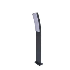 Borne Lumineuse Lutec Kira Led Anthracite, 1 Lumiere