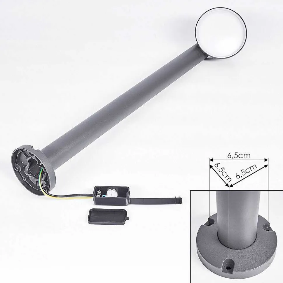 Borne Lumineuse Moroni Led Anthracite, 1 Lumiere