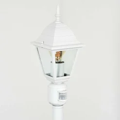 Borne Lumineuse Naofe Blanc, 1 Lumiere, Detecteur De Mouvement